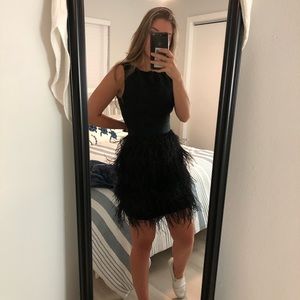 Sail to Sable Black Feather Dress 🌌